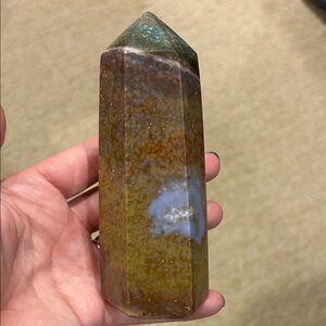 Ocean Jasper Multicolor Crystal Tower